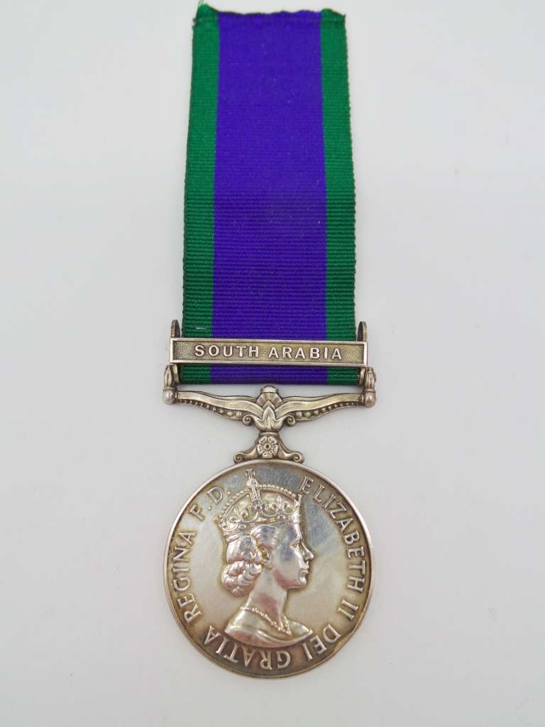 Campaign Service Medal (Clasp - South Arabia) - Captain M.H. Brown, Royal Electrical & Mechanical Engineers