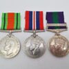WW2 Defence Medal, 1939-45 War Medal and General Service Medal (Clasp - Palestine 1945-48) - B. Const. L.C.C. Jessup, Palestine Police