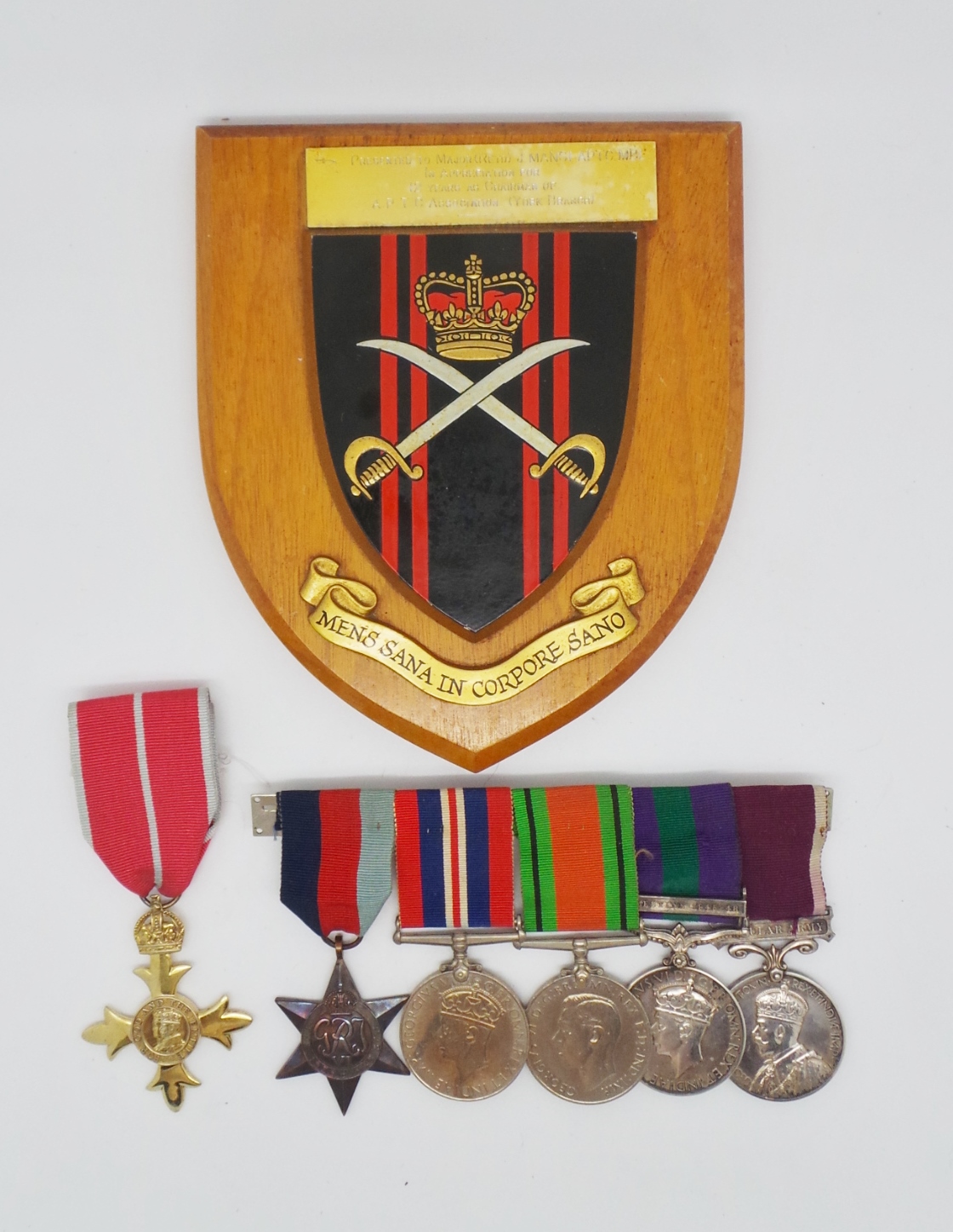 OBE, WW2, General Service Medal (Clasp - Palestine 1945-48) and Long Service & Good Conduct Medal Group - Major J.A. Mansi, Royal Warwickshire Regiment and A.P.T.C.
