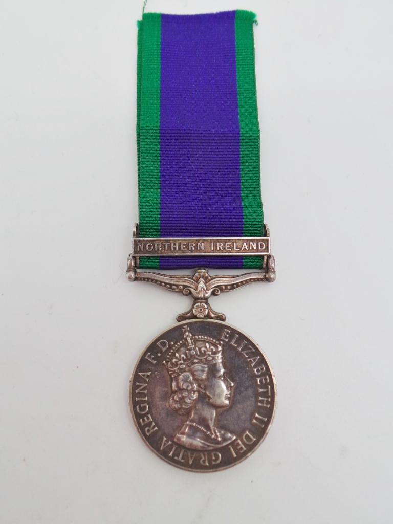 Campaign Service Medal (Clasp - Northern Ireland) - Gnr. J.J. Strain, Royal Artillery
