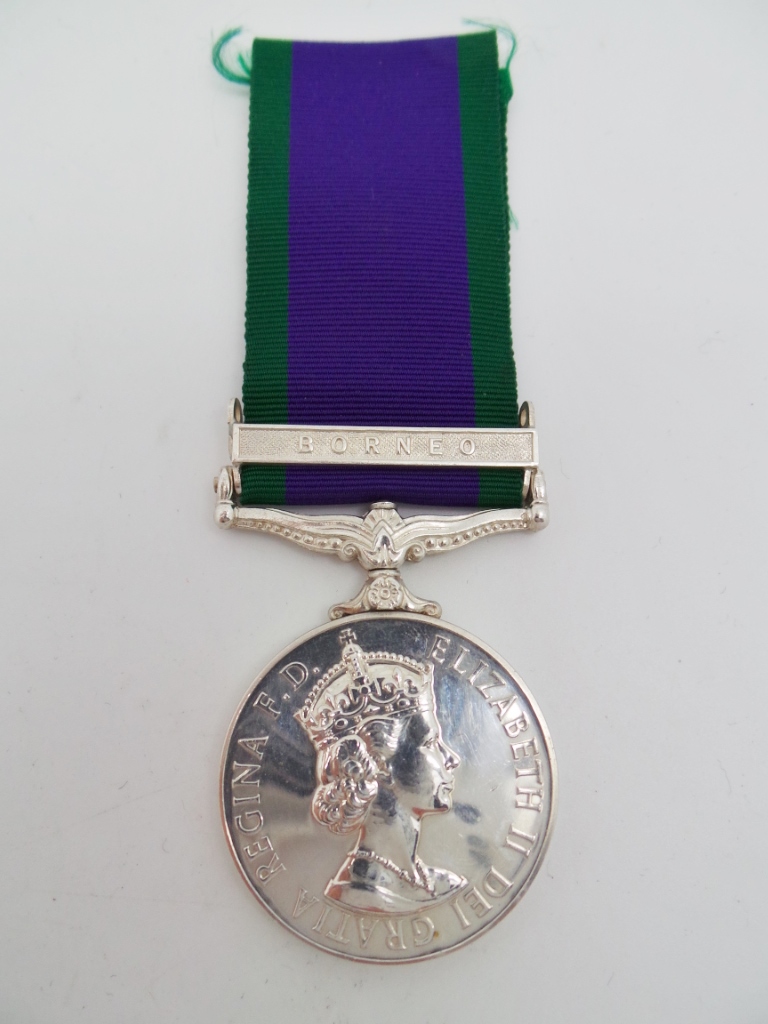 Campaign Service Medal (Clasp - Borneo) - Gnr. D. Hastings, Royal Artillery
