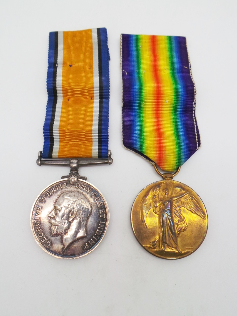 WW1 British War & Victory Medal Pair - 2nd Lieut. J. Breakell, Manchester Regiment