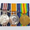 WW1 Military Medal, British War Medal and Victory Medal - Cpl. W.W. Ball, York and Lancaster Regiment