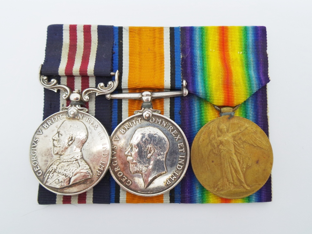 WW1 Military Medal, British War Medal and Victory Medal - Cpl. W.W. Ball, York and Lancaster Regiment