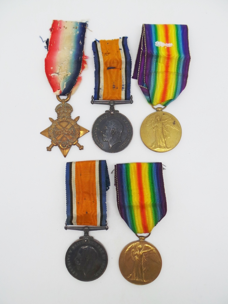 Eccleston Family WW1 Medal Group - 1914-15 Star Trio to Pte. R. Eccleston, Manchester Regiment & BWM, VM Pair to Pte. W.E.P. Eccleston, A.S.C.
