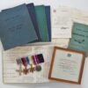 WW2 North Sea & Dutch Coast Ops D.F.C. (1944) & King's Commendation for Valuable Services in the Air Medal Group with Certificate & 5 Log Books - Sqdn Ldr. D.G. Maddocks, RAF Beaufighter & Mosquito Pilot (Later Jet Fighter Pilot)