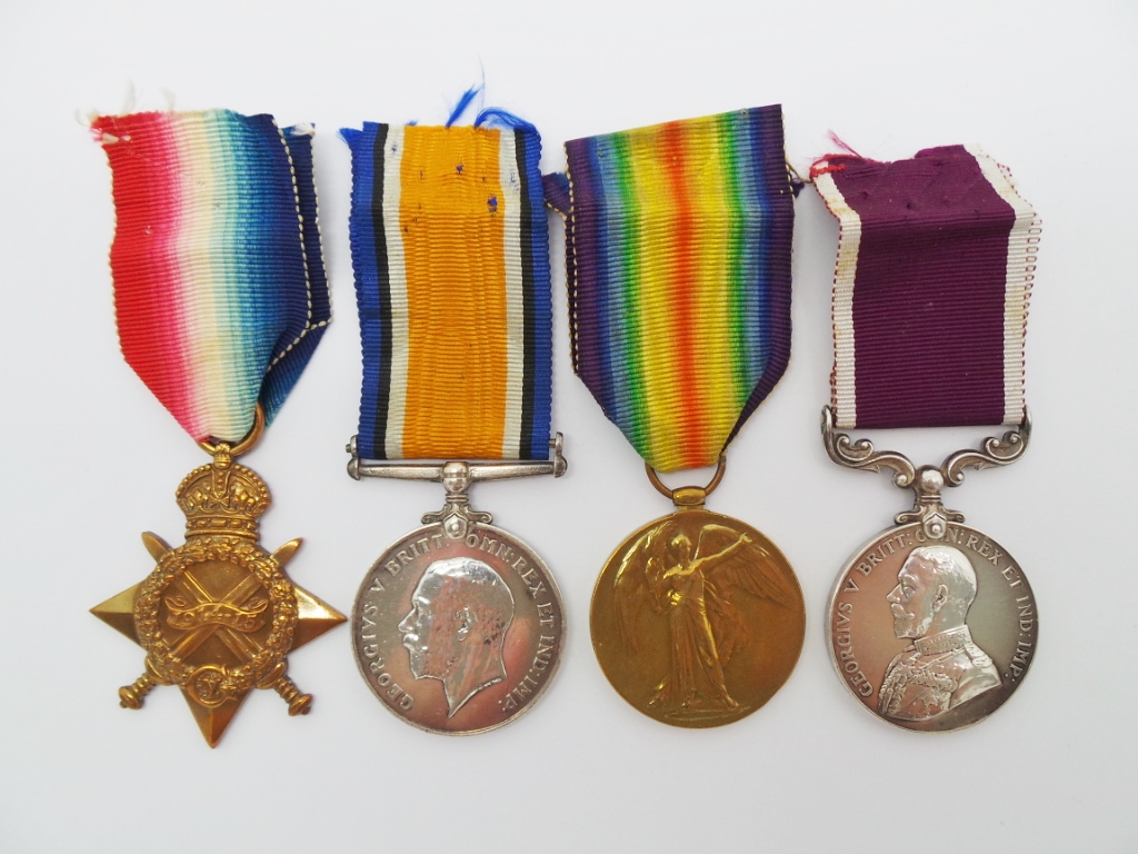 1914-15 Star Medal Trio and Army LS&GC Medal Group of Four - Spr. A. Pimblott, Royal Engineers (Attd. Defence Light Section 3rd Sappers & Miners, Indian Army)