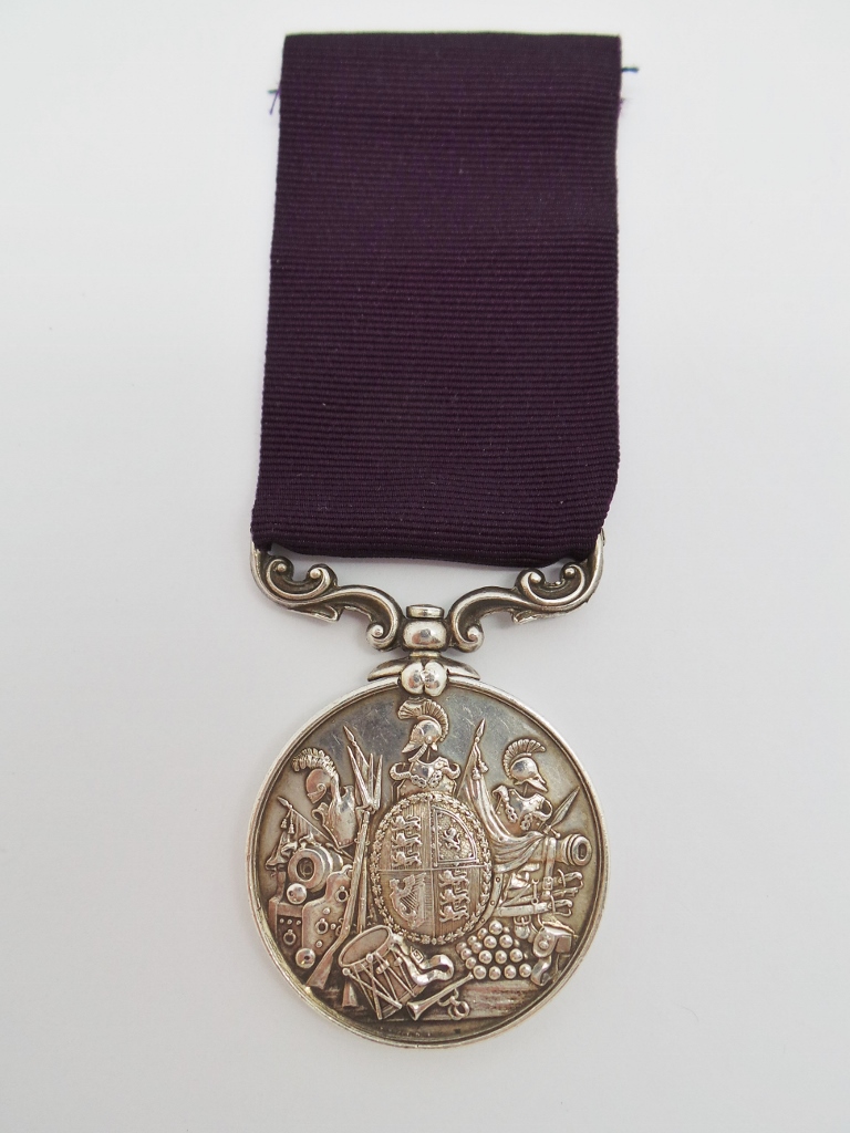 Victorian Army Long Service & Good Conduct Medal - C.Sgt. H. Pithers, Derbyshire Regiment