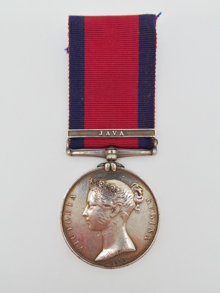 Military General Service Medal 1793-1814 (Clasp - Java) - Pte. William Matheson, 78th Foot