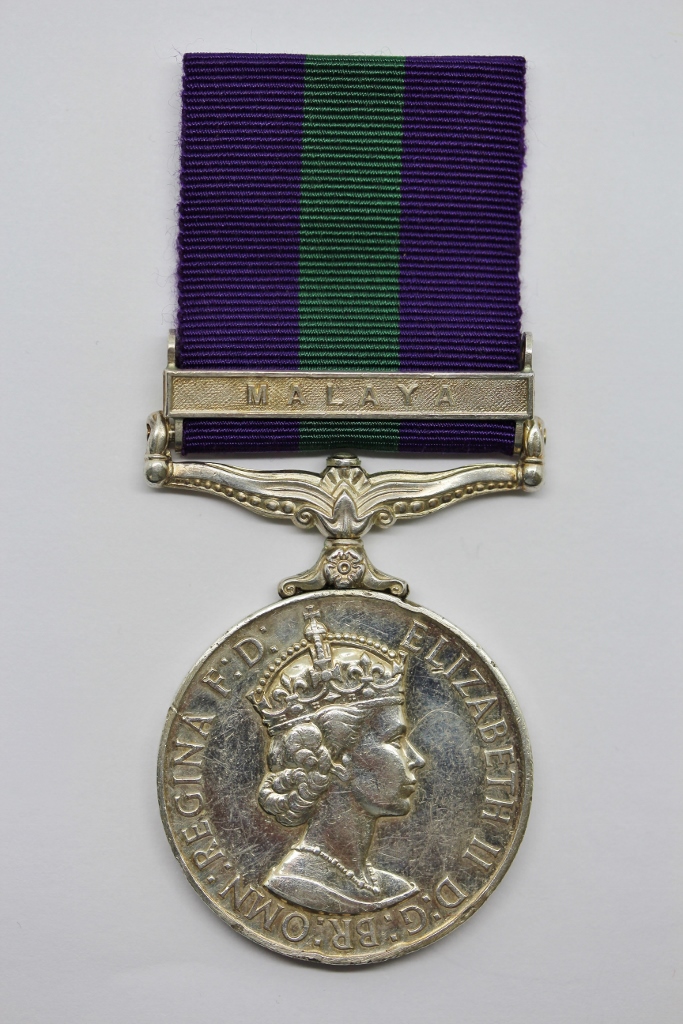 General Service Medal (Clasp - Malaya) - Pte. D. Hall, West Yorkshire Regiment
