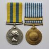 Queen's Korea Medal and UN Korea Medal Pair - Gnr. G.W. Procter, Royal Artillery