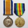 WW1 British War & Victory Medal Pair - Pte. P. Redman, Middlesex Regiment