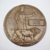 WW1 Memorial Plaque (Death Penny) - Walter Barnard