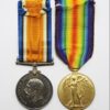 WW1 British War & Victory Medal Pair - Pte. H.W. Cox, Devonshire Regiment