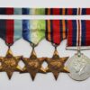 WW2 1939-45 Star, Atlantic Star, Burma Star & War Medal Group of Four - Unattributed