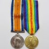 WW1 British War & Victory Medal Pair - Pte. L.L. Haskey, Army Service Corps