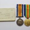 WW1 British War & Victory Medal Pair - Pte. F. Howard, Middlesex Regiment - Wounded