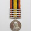 Queen's South Africa Medal (Clasps - Orange Free State, Transvaal, Laing's Nek, South Africa 1901) - Pte. W. Ball, South Lancashire Regiment