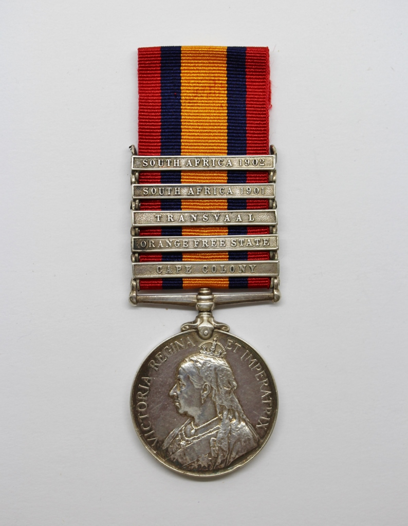 Queen's South Africa Medal (Clasps - Cape Colony, Orange Free State, Transvaal, South Africa 1901, South Africa 1902) - Tpr. T. Ingham, 23rd (Lancashire) Coy. Imperial Yeomanry