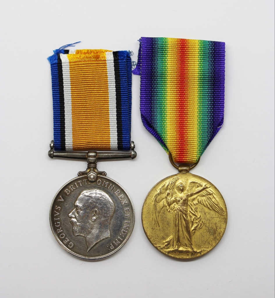 WW1 British War & Victory Medal Pair - Pte. A.R. Cannings, 10th Bn. West Yorkshire Regiment