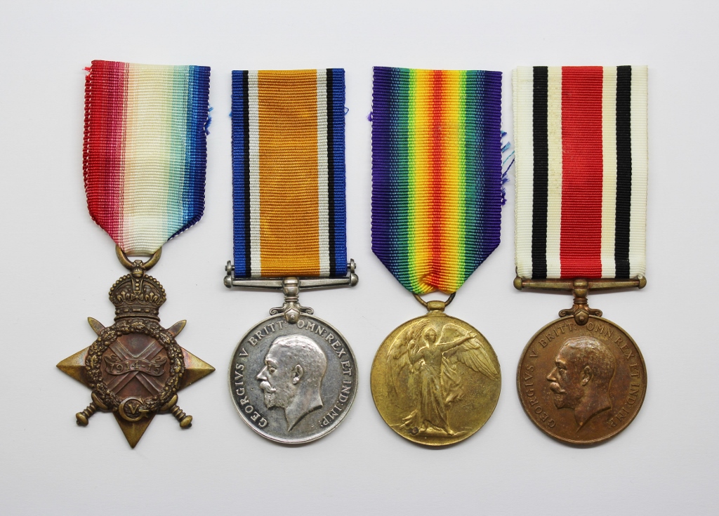 WW1 1914-15 Star Medal Trio and George V Special Constabulary Long Service Medal - 2nd Lieut. W. Clough, Royal Engineers & Machine Gun Corps