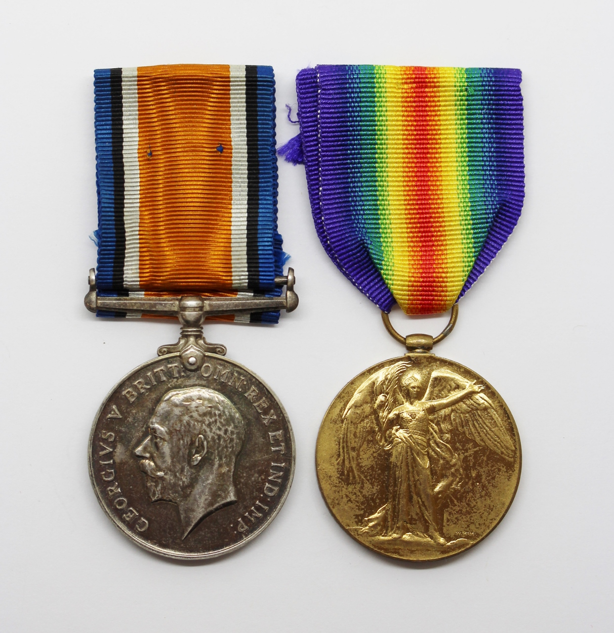 WW1 British War & Victory Medal Pair - Pte. 1. J.B. Rain, Royal Air Force