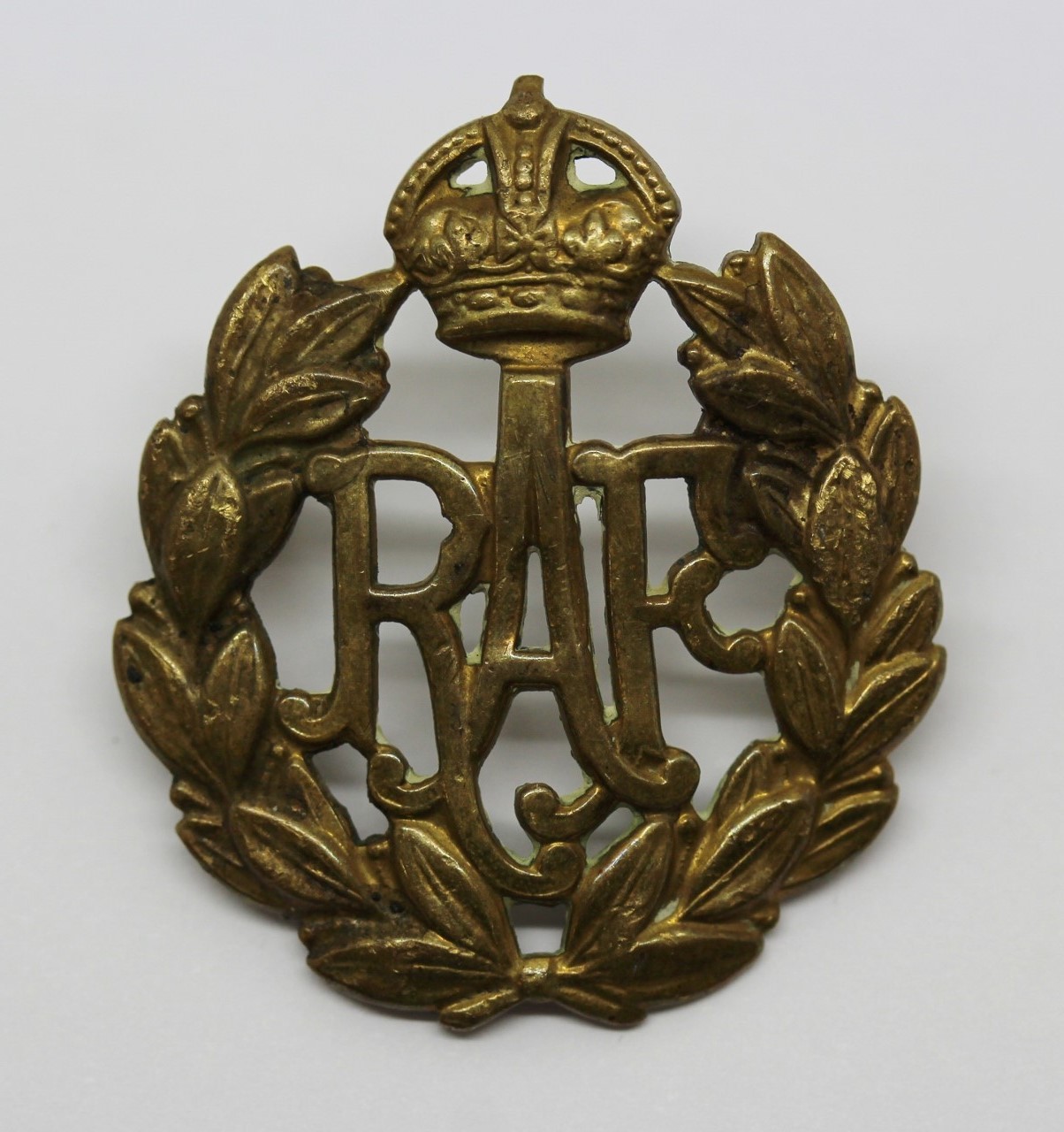 Royal Air Force (R.A.F.) Cap Badge - King's Crown