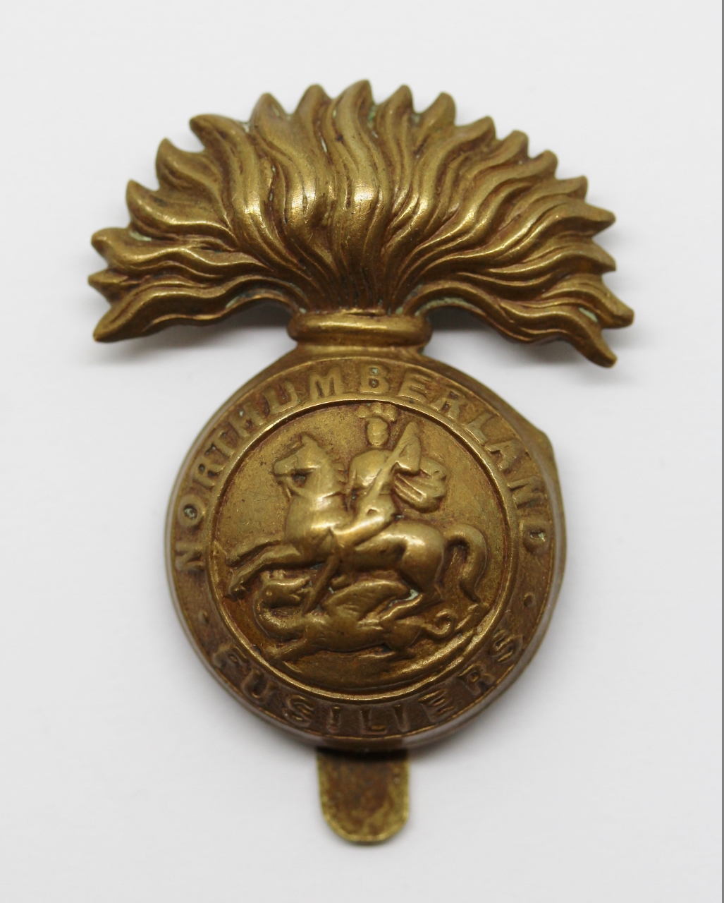 Northumberland Fusiliers Brass Cap Badge