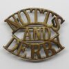 Notts & Derby Regiment Sherwood Foresters (NOTTS / AND / DERBY) Shoulder Title