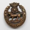 York and Lancaster Regiment Officer's Service Dress Cap Badge