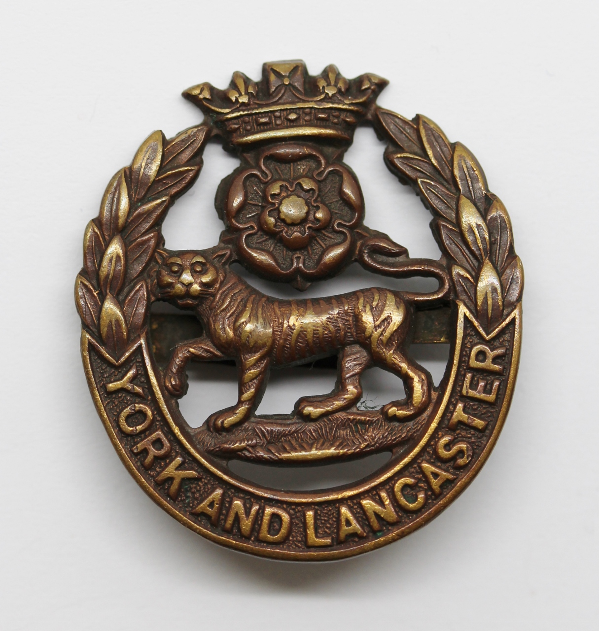 York and Lancaster Regiment Officer's Service Dress Cap Badge