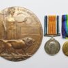 WW1 British War Medal, Victory Medal & Memorial Plaque - Pte. J.A. Matthews, 1st/6th bn. Gloucestershire Regiment - Died of Wounds
