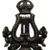 British Army Bandmaster's Musician Blackened Chrome Arm Badge - King's Crown