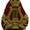 British Army Bandmaster's Musician Brass Arm Badge - King's Crown