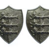 Pair of Great Yarmouth Borough Police Collar Badges