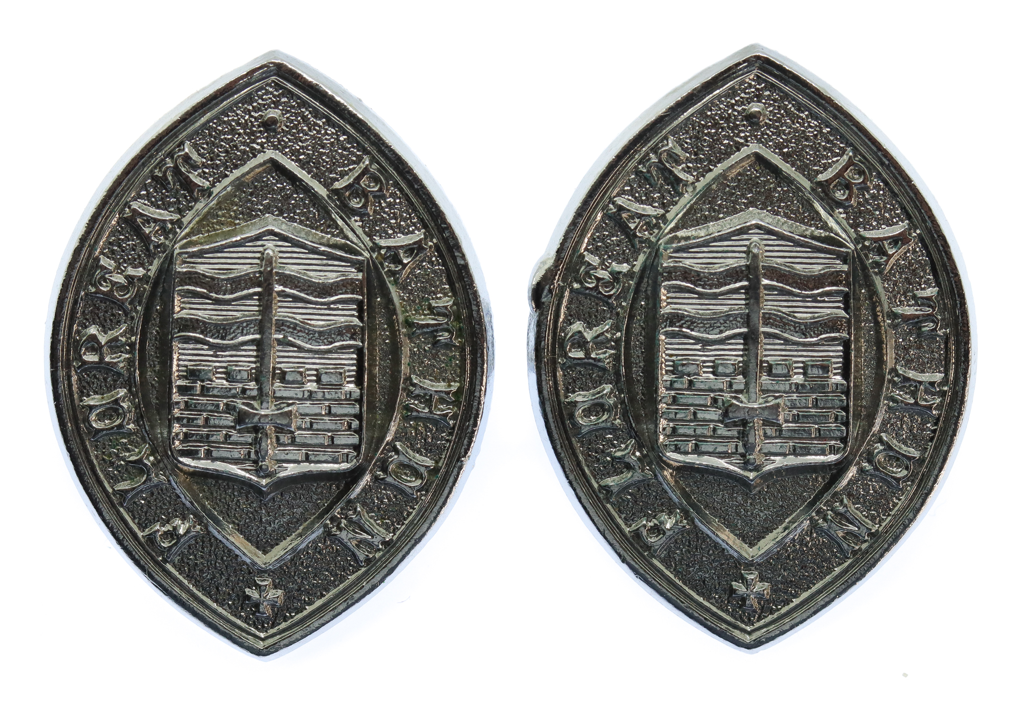 Pair of Bath City Police Collar Badges