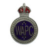 Women's Auxiliary Police Corps (W.A.P.C.) Enamelled Lapel Badge - King's Crown