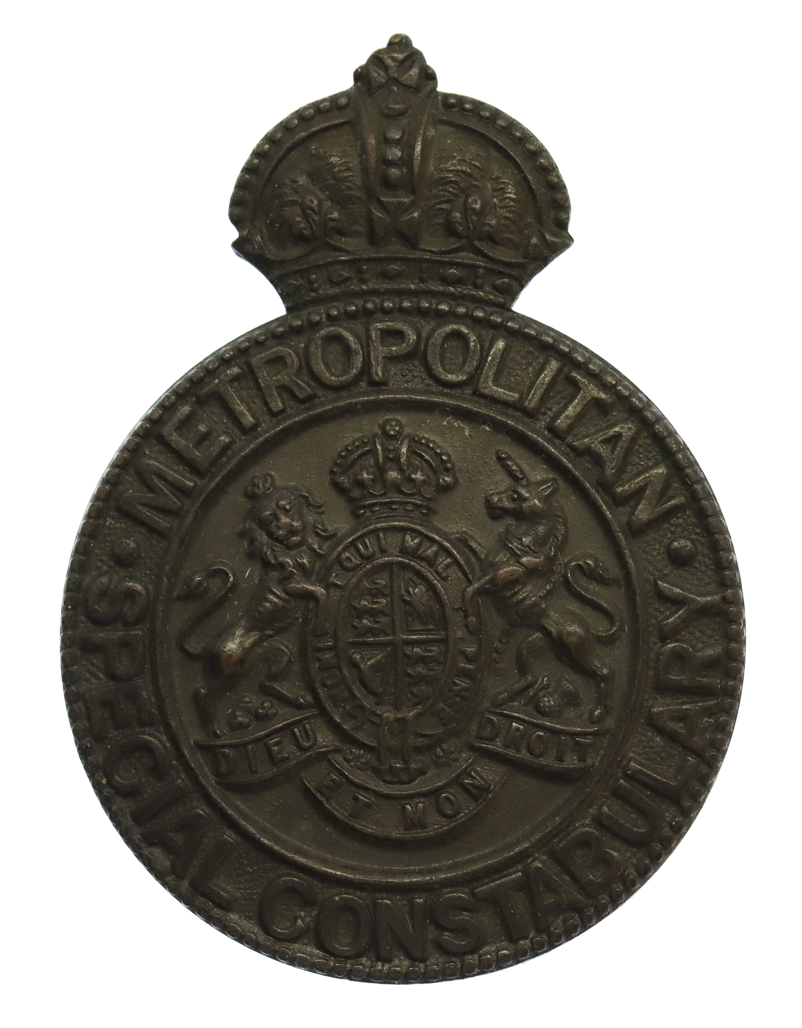 Metropolitan Special Constabulary Cap Badge - King's Crown