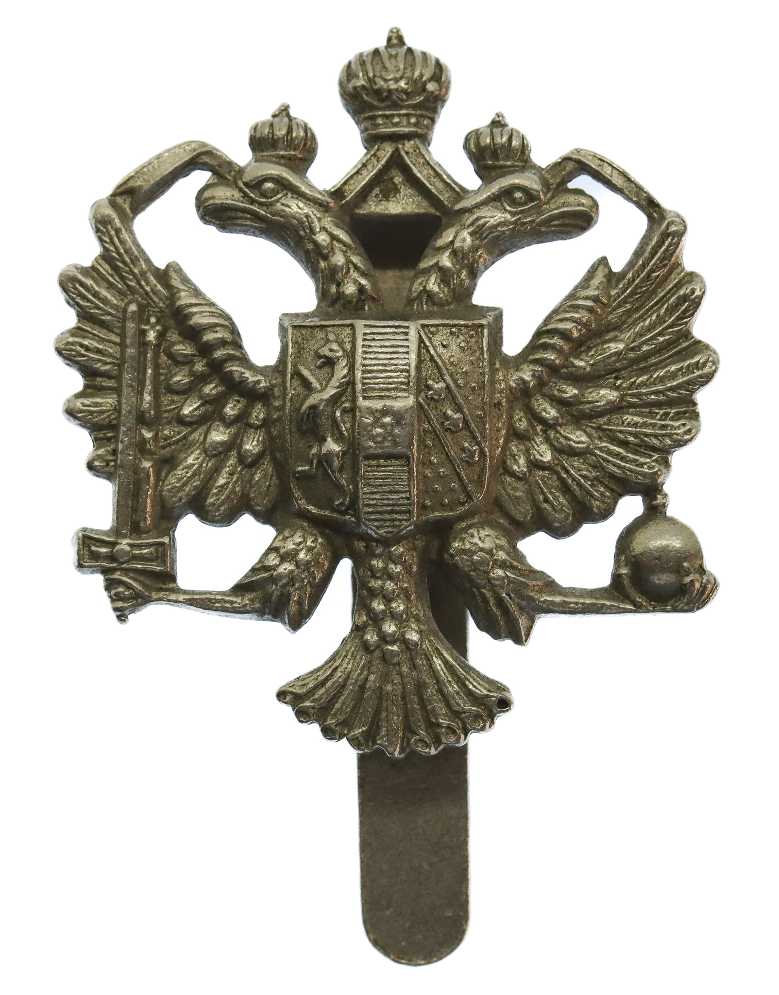 Queen's Dragoon Guards Chrome Cap Badge