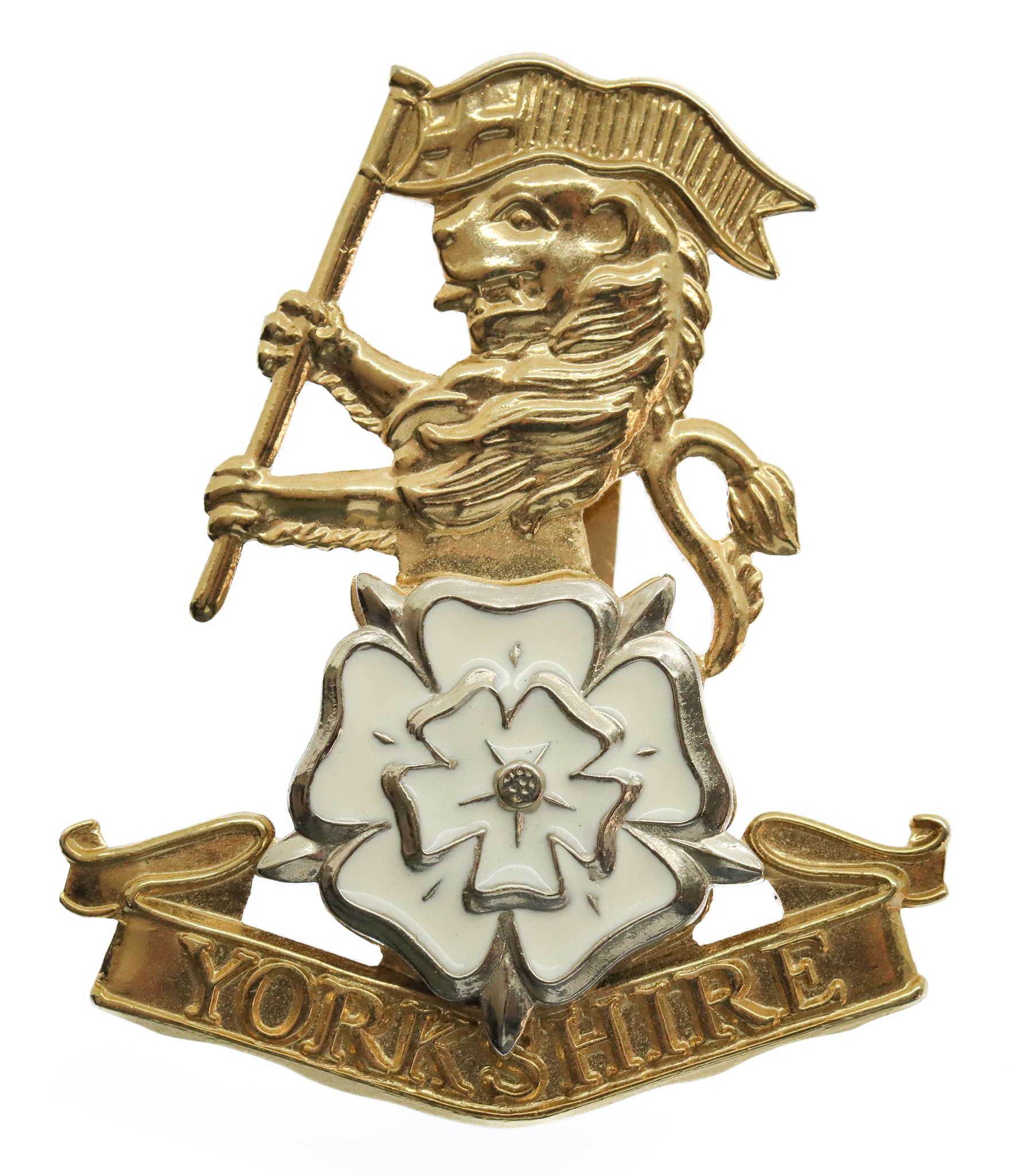Yorkshire Regiment Enamelled Dress Cap Badge