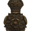 Yorkshire Dragoons Officer's Service Dress Cap Badge - King's Crown