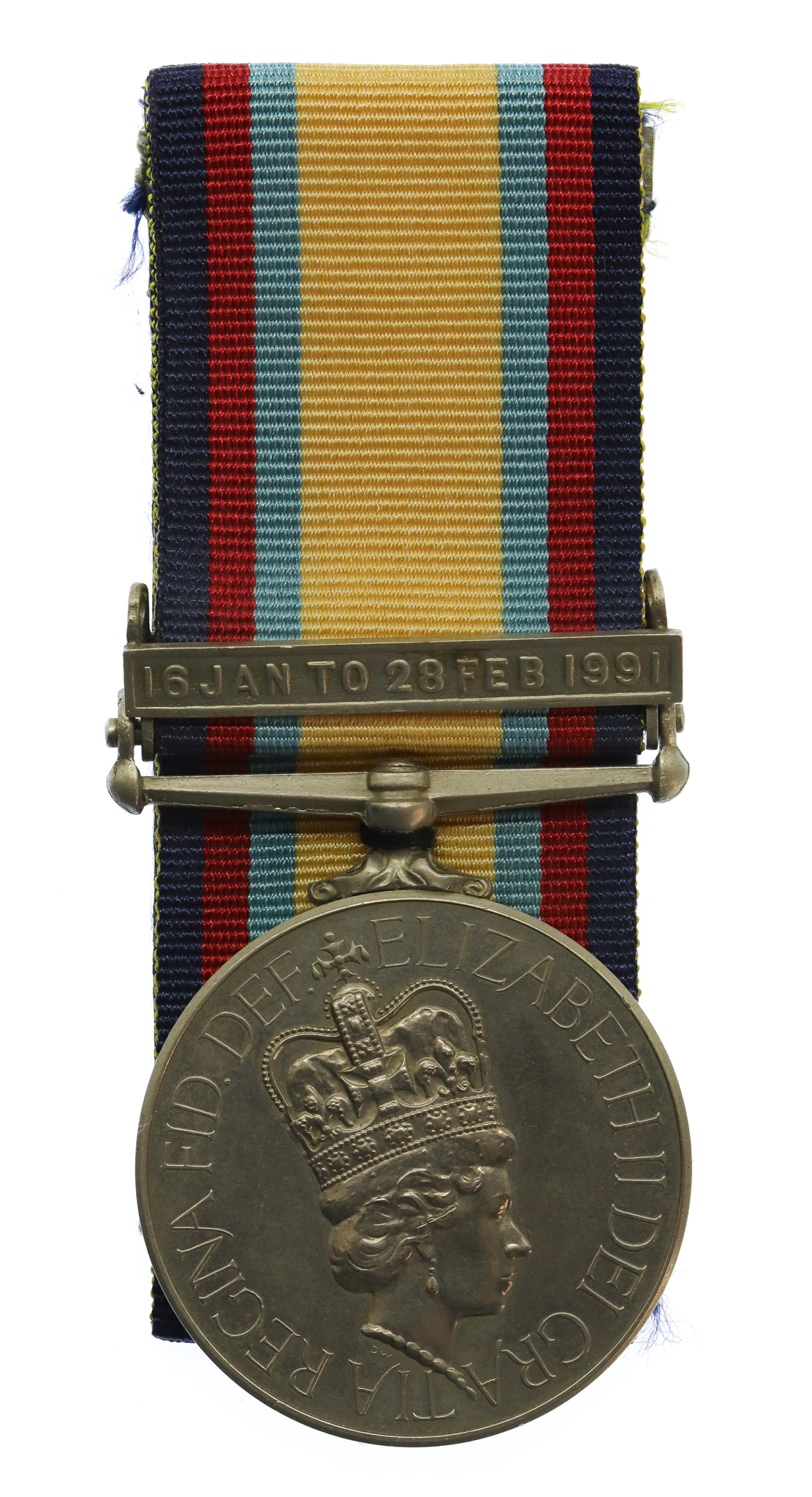 Gulf Medal 1990-1991 (Clasp - 16 Jan to 28 Feb 1991) - Tpr. I.D. Carter, 14th/20th Hussars