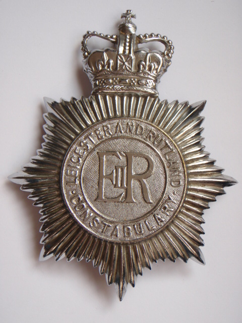 Leicestershire and Rutland Helmet plate - Queen's Crown