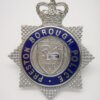 Preston Borough Police Inspectors Cap Badge - Queen's Crown