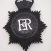 Bedfordshire Constabulary Night Helmet Plate - Queen's Crown
