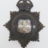 Durham County Constabulary Night Helmet Plate - King's Crown