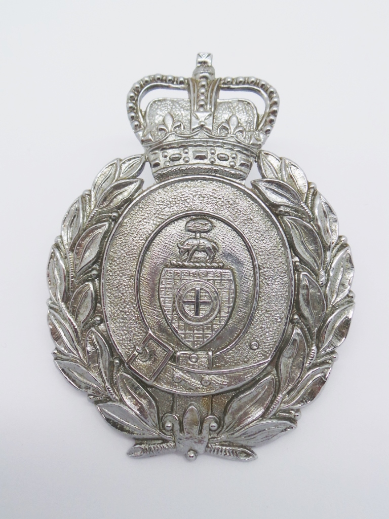 Dewsbury Borough Police Helmet Plate (Wreath) - Queen's Crown