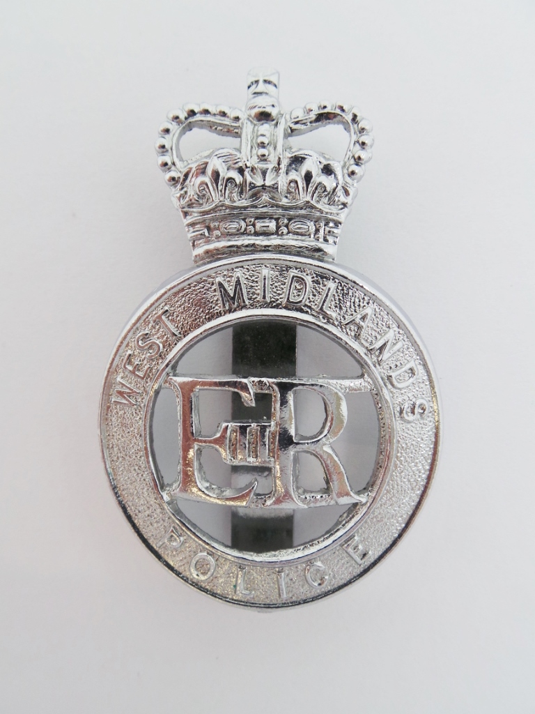 West Midlands Police Cap Badge - Queen's Crown