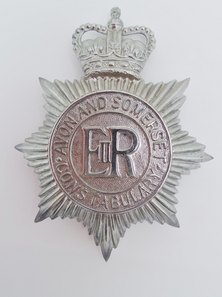 Avon and Somerset Constabulary Helmet Plate - Queen's Crown
