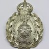Huddersfield Police Helmet Plate (Wreath) - King's Crown